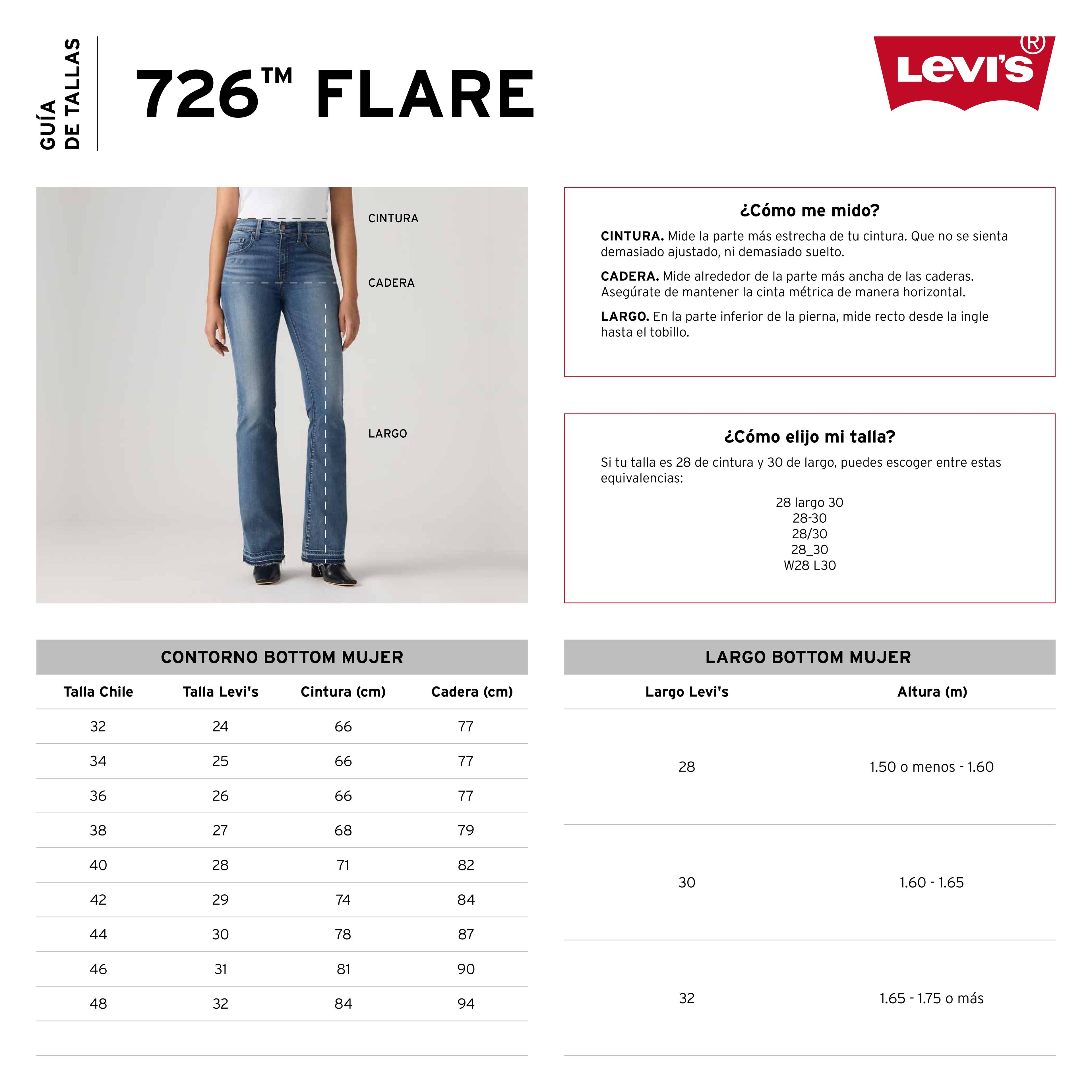 Jeans Mujer 726 Hr Flare Azul Levis A3410-0216-5