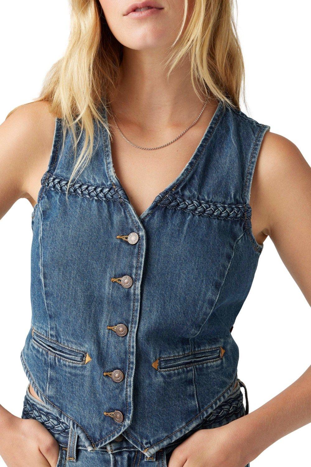 Chaqueta Mujer Braided Vest Azul Levis 001WQ-0000-3