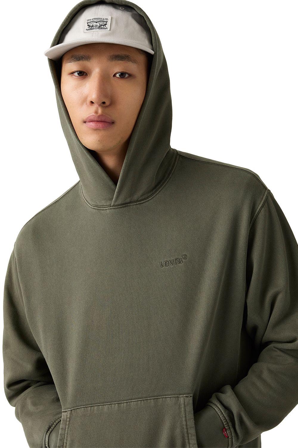 Polerón Hombre The Authentic Hoodie Verde Levis A8435-0040-2