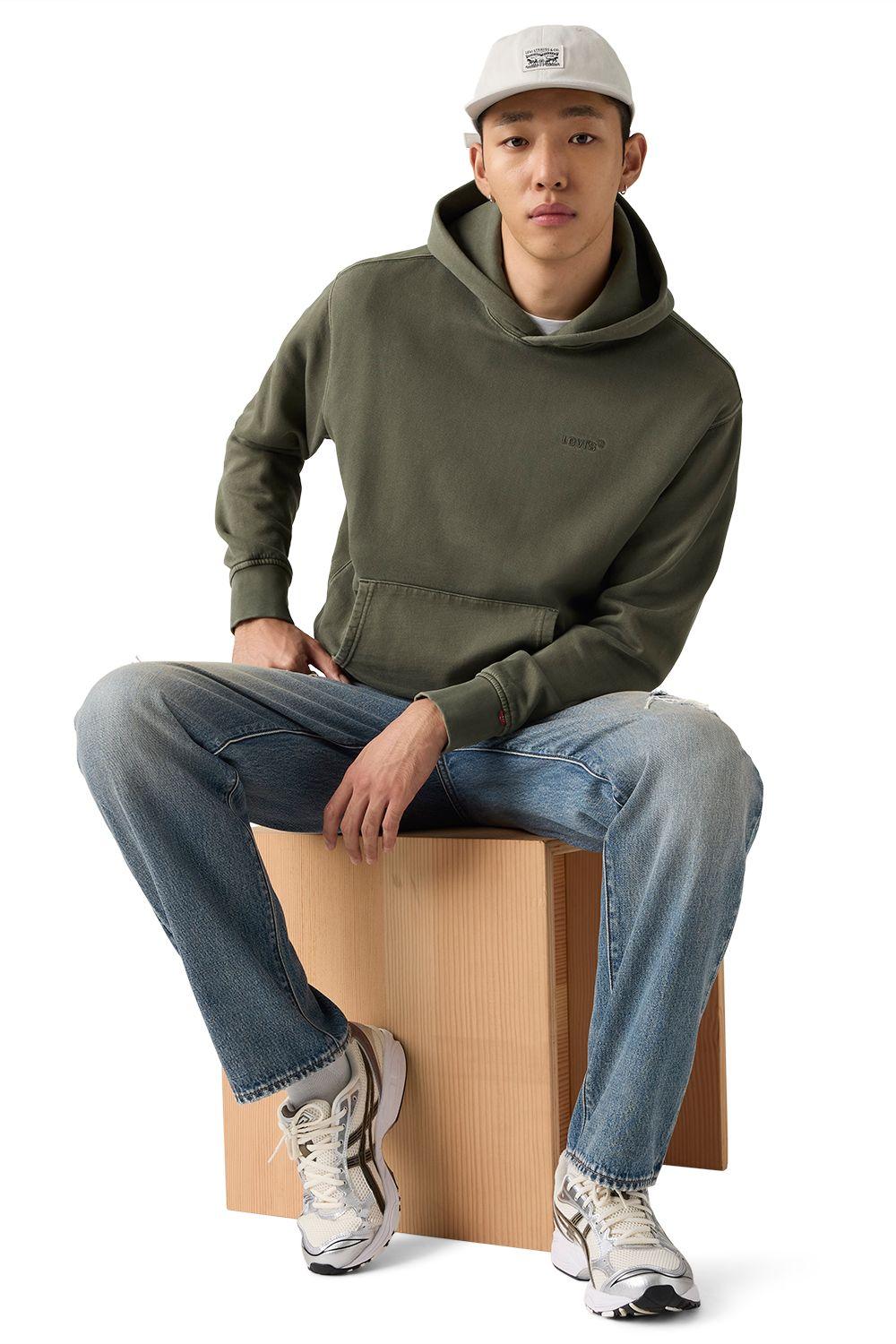 Polerón Hombre The Authentic Hoodie Verde Levis A8435-0040-3