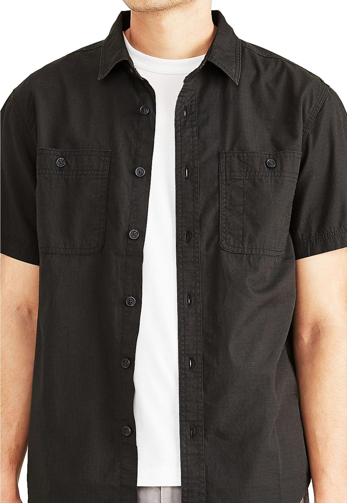 Camisa Hombre Utility Regular Fit Negra A1731-0000-2