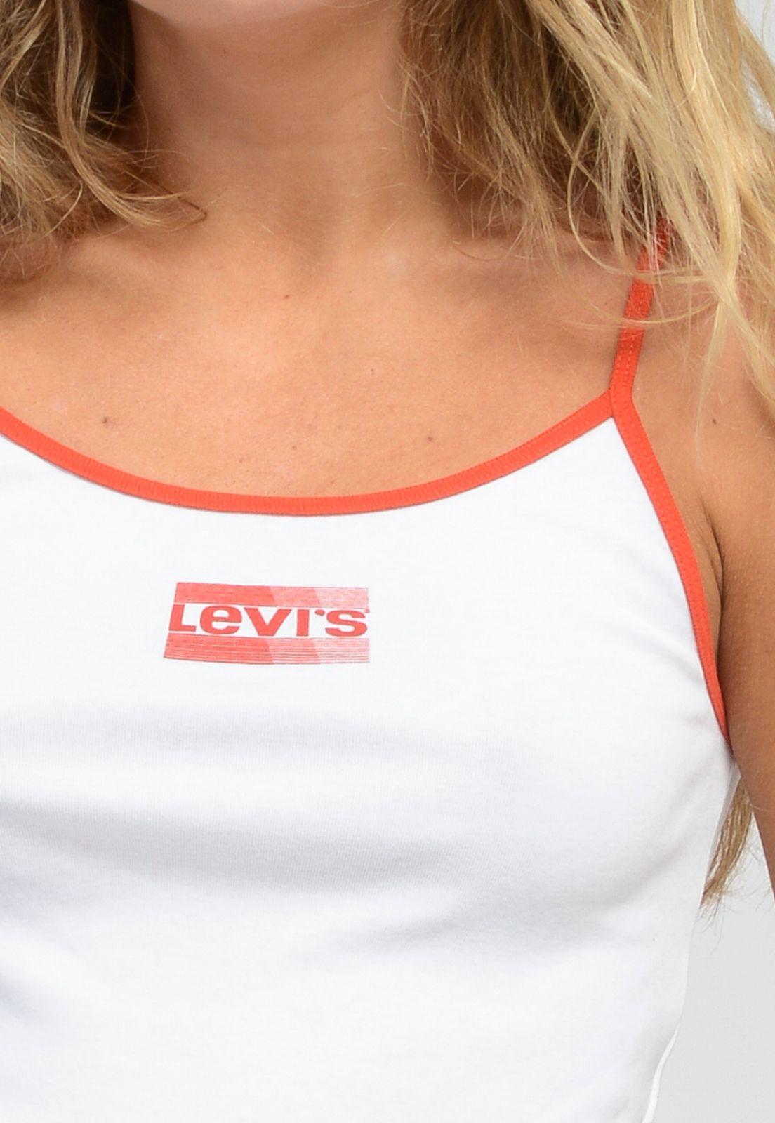 Polera Mujer Lisa Sin Mangas Blanco Levis A3526-0005-2