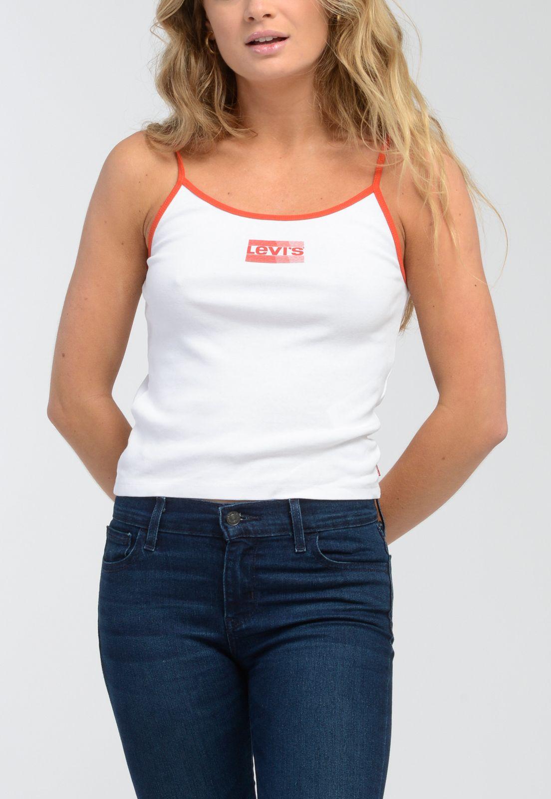 Polera Mujer Lisa Sin Mangas Blanco Levis A3526-0005-0