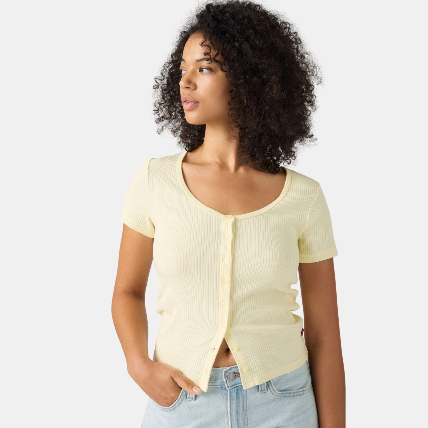 Polera Mujer Austen Button Through Amarillo Levis 0087U-0005-2