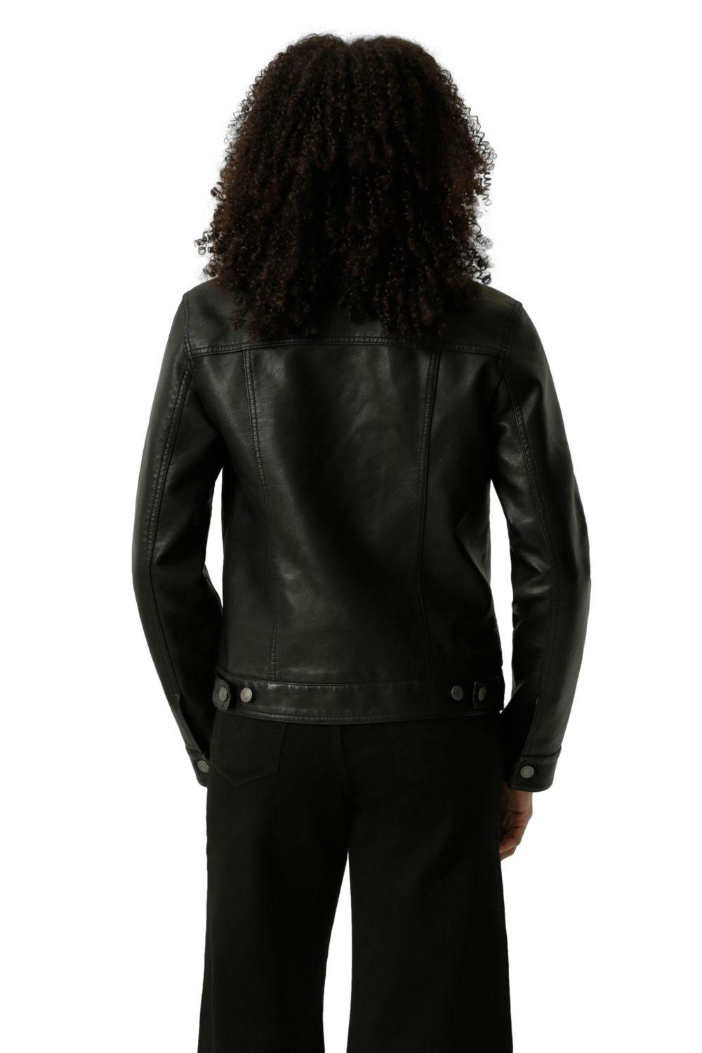 Chaqueta Mujer Faux Leather Trucker Negro Levis 59544-0599-2