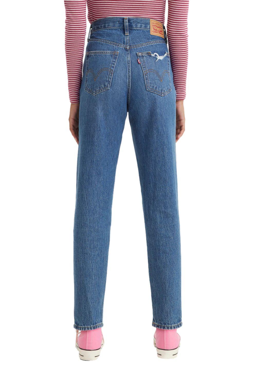 Jeans Mujer High Waisted Mom Azul Levis 26986-0035-2