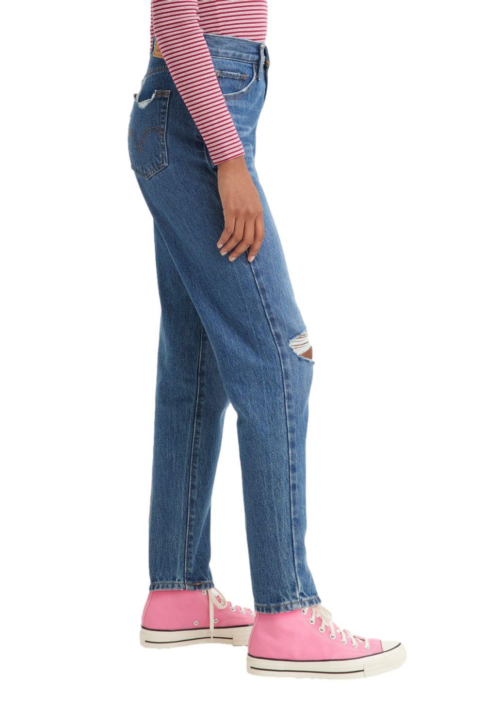 Jeans Mujer High Waisted Mom Azul Levis 26986-0035-1