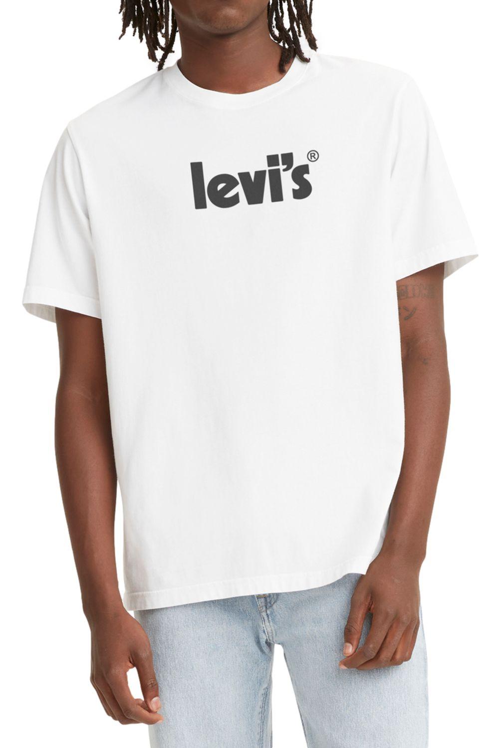Polera Hombre Lisa con Logo Blanca Levis 16143-0407-0
