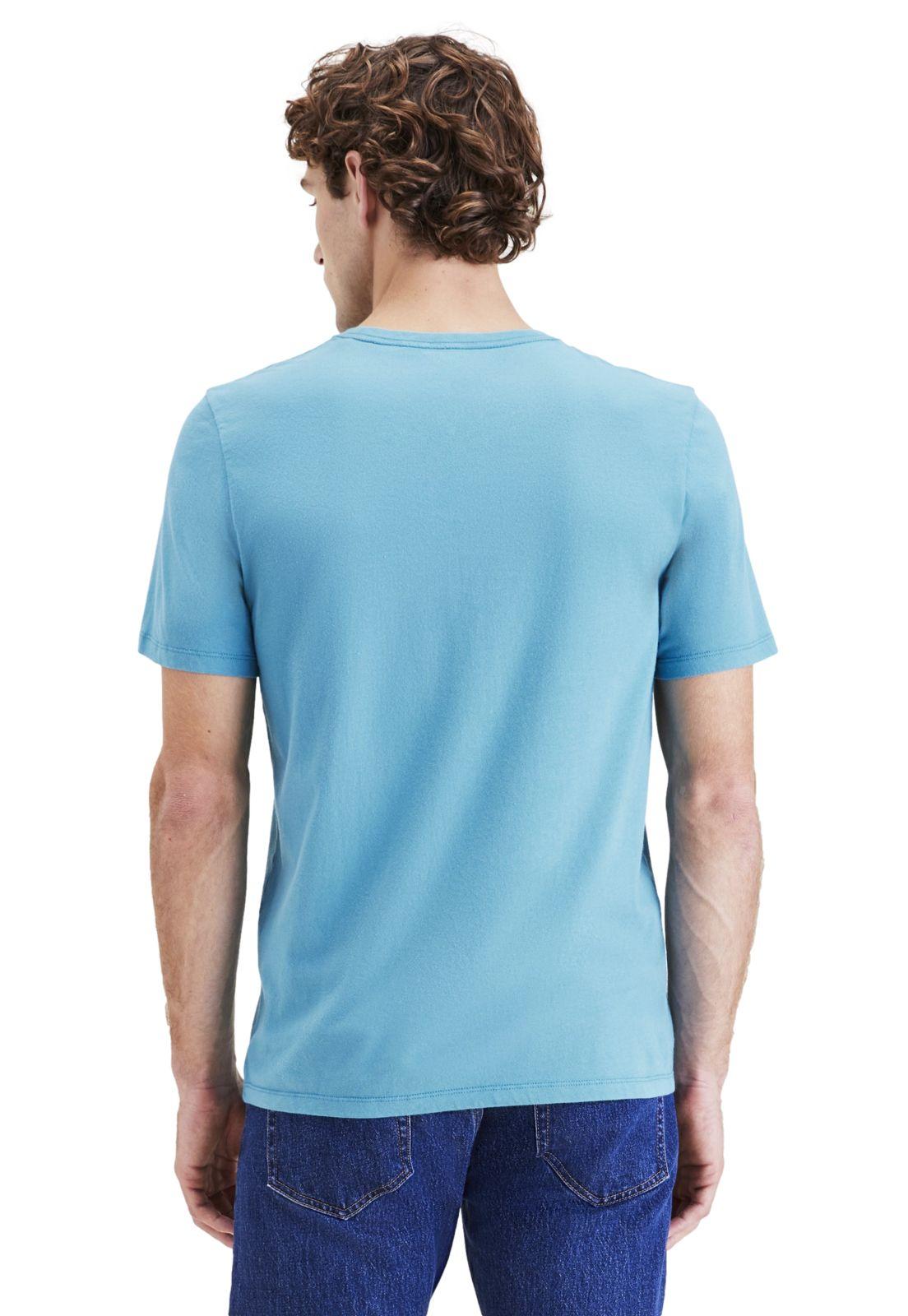 Polera Hombre Graphic Tee Slim Fit Celeste A1103-0176-2