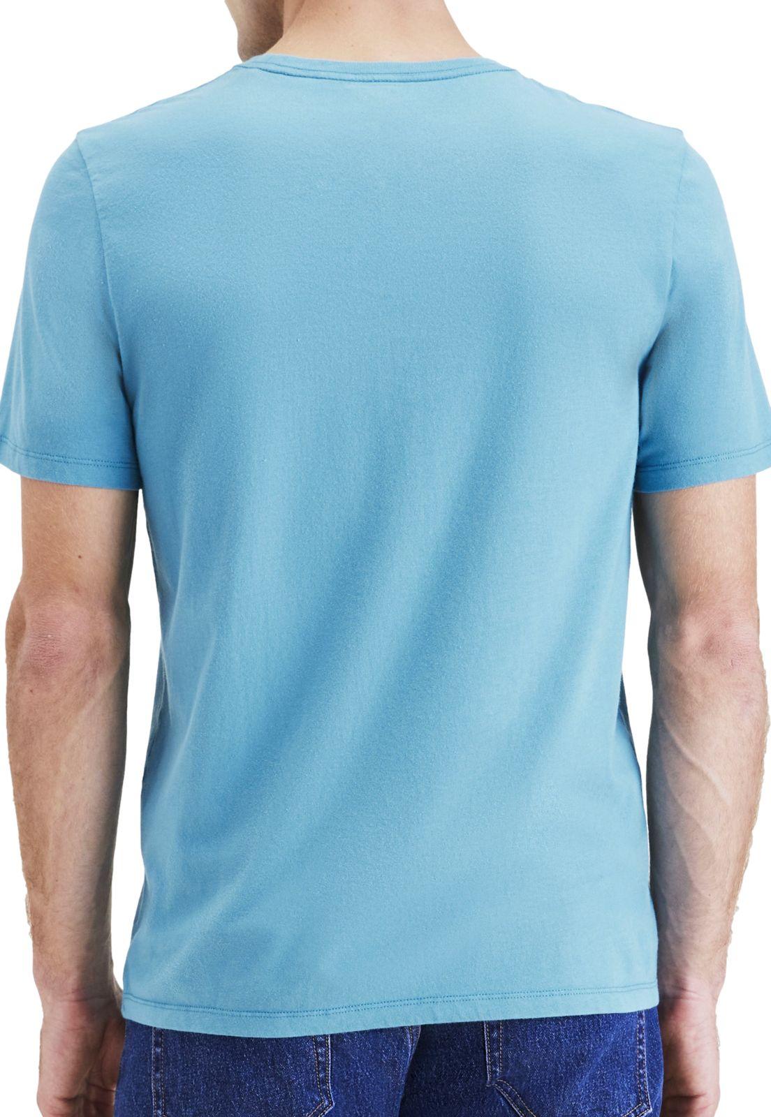 Polera Hombre Graphic Tee Slim Fit Celeste A1103-0176-3