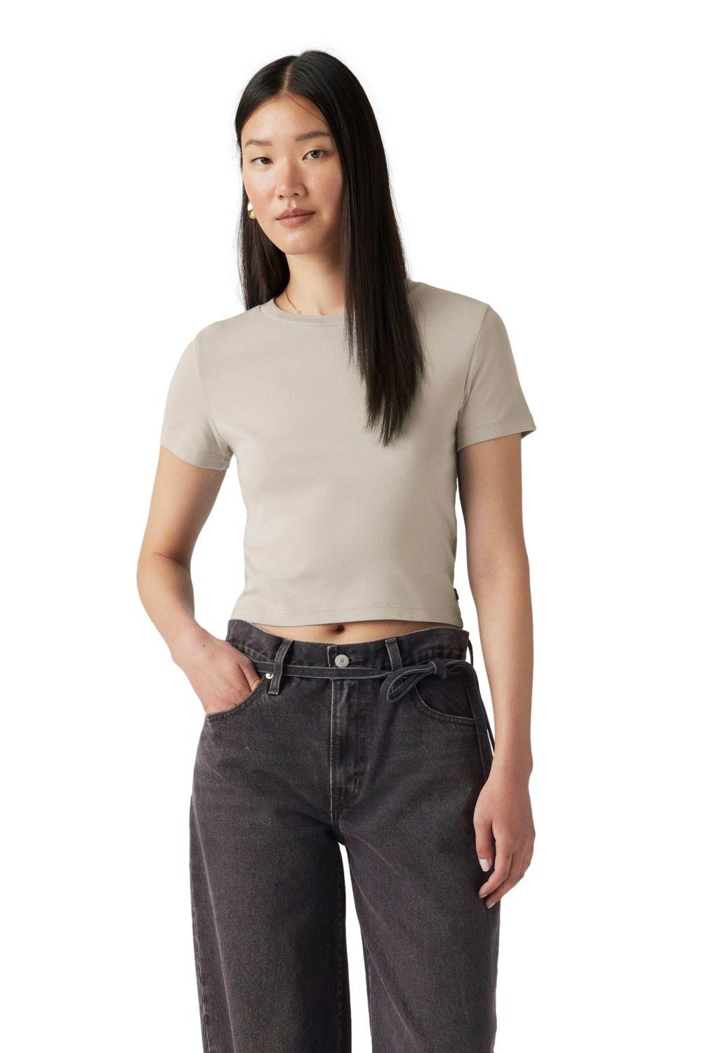 Polera Mujer Essential Sporty Tee Beige Levis A7419-0039-0