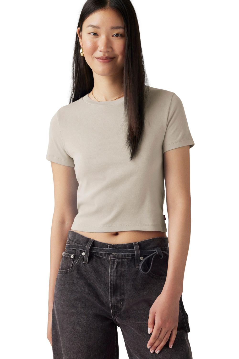 Polera Mujer Essential Sporty Tee Beige Levis A7419-0039-2