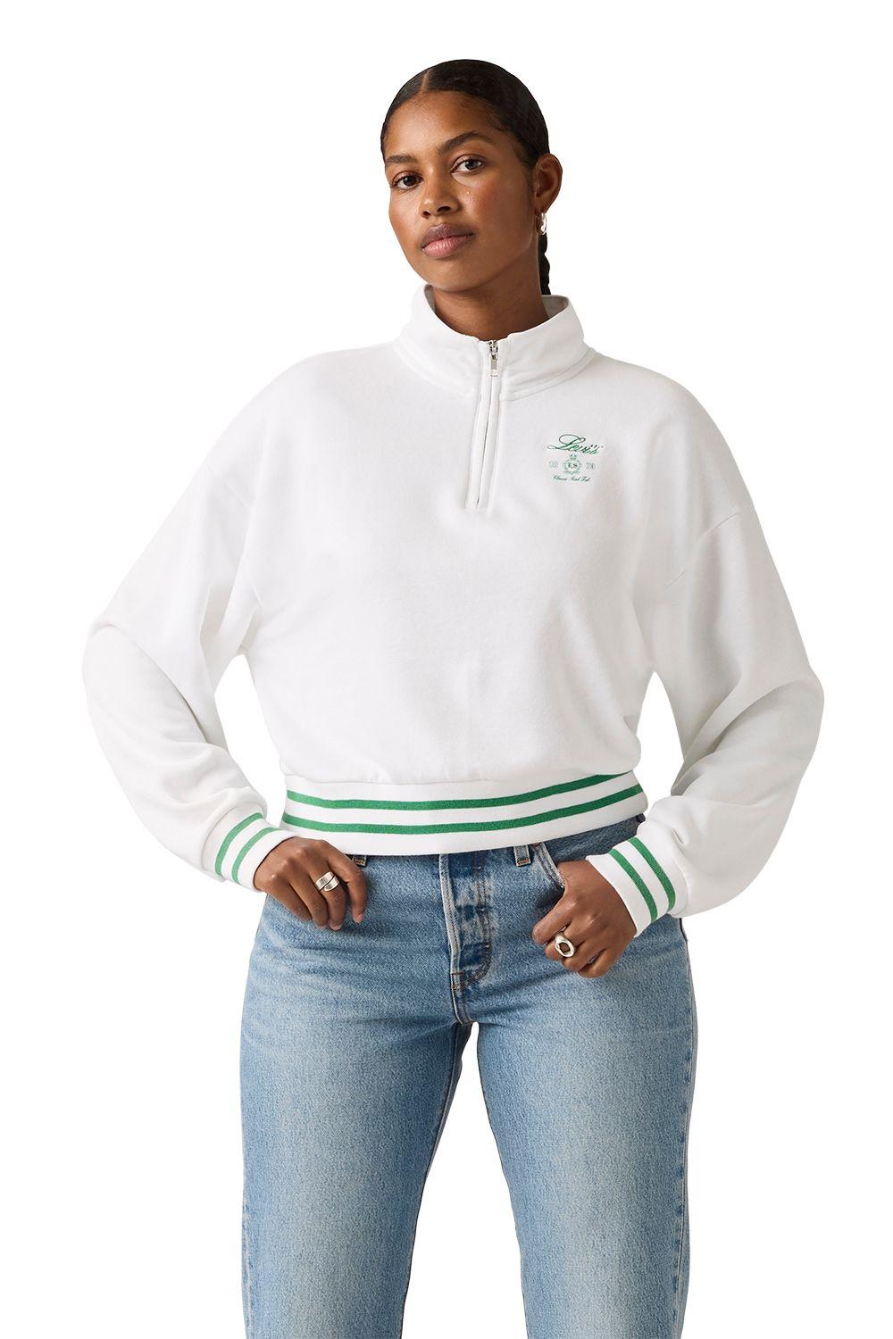 Polerón Mujer Gr Everyday 1/4 Zip Blanco Levis 005OX-0003-0