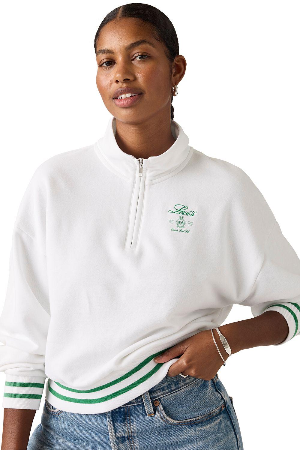 Polerón Mujer Gr Everyday 1/4 Zip Blanco Levis 005OX-0003-2