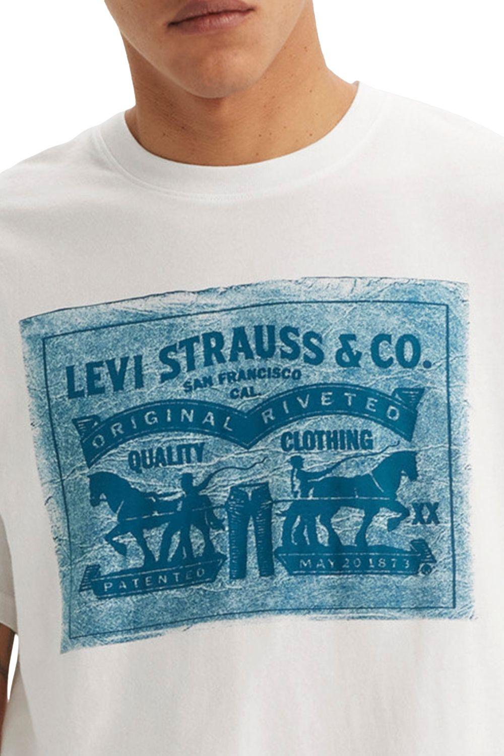Polera Hombre Relaxed Fit Tee Blanco Levis 16143-1572-2