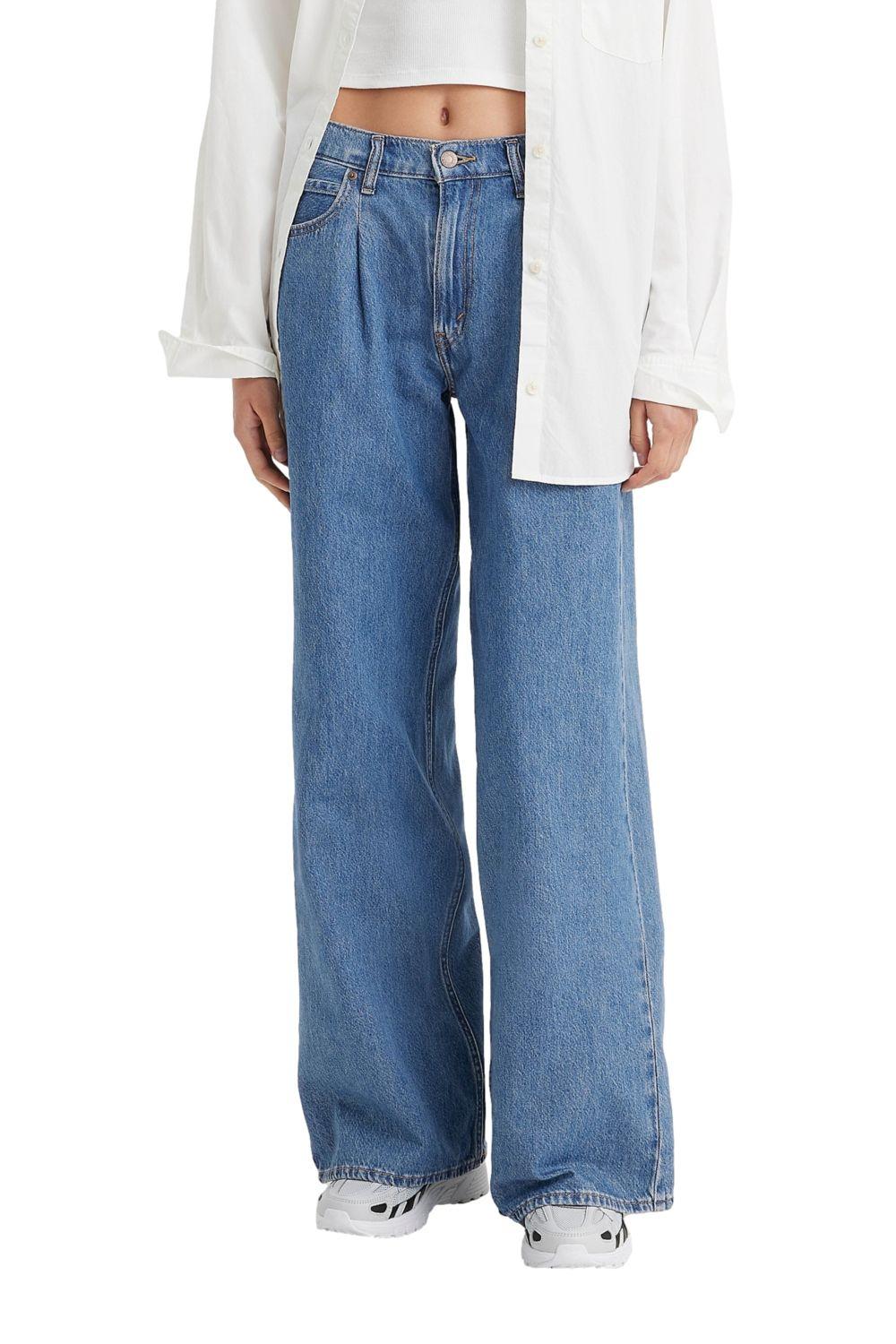 Jeans Mujer Baggy Dad Wide Leg Azul Levis A7455-0001-0