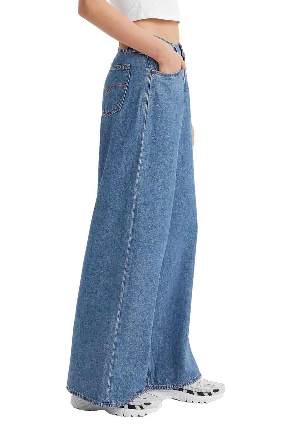 Jeans Mujer Baggy Dad Wide Leg Azul Levis A7455-0001-1