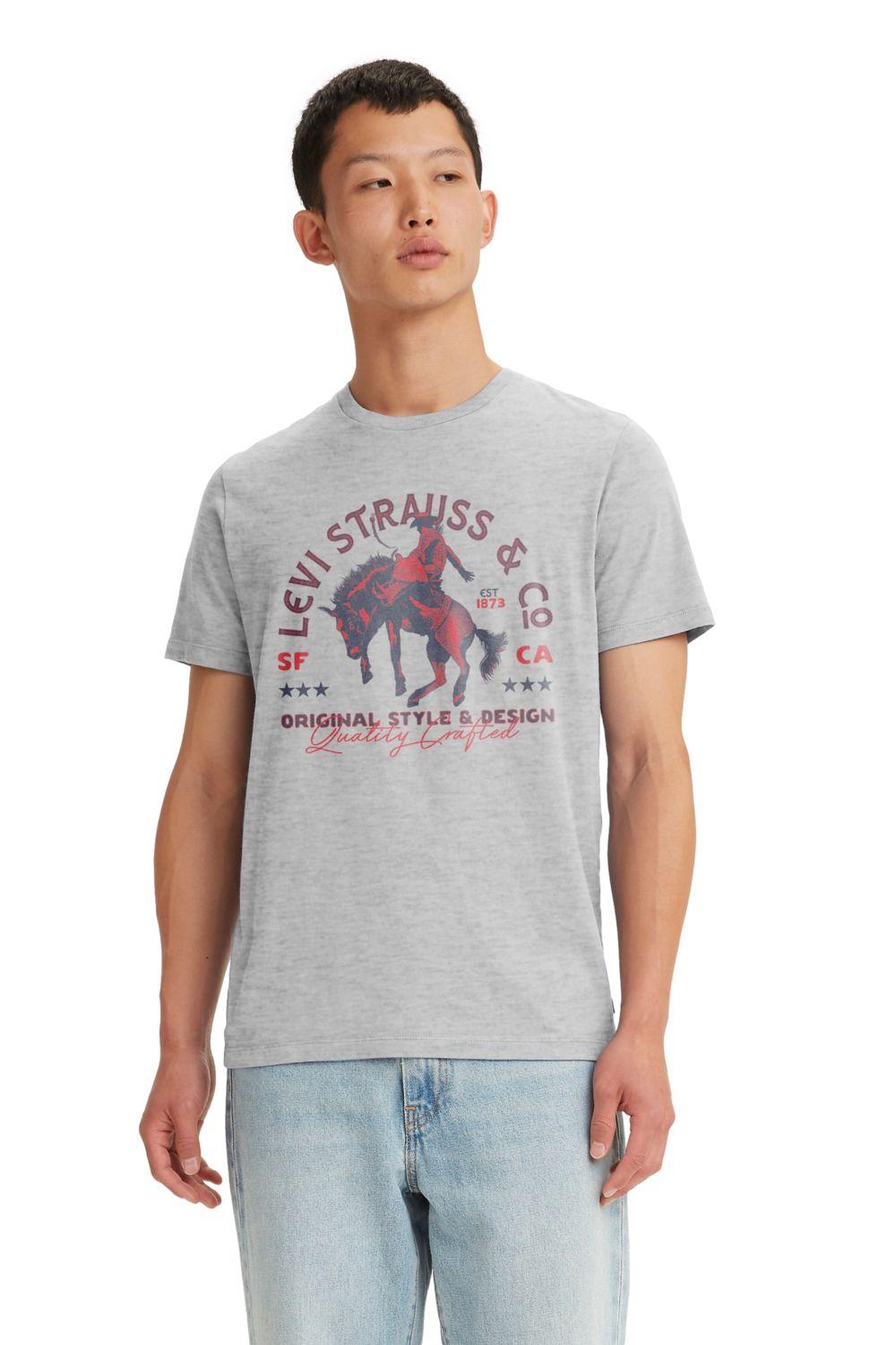 Polera Hombre Regular Fit Gris Levis 22491-1528-0