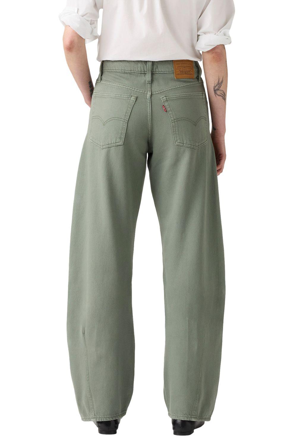 Jeans Mujer Baggy Dad Barrel Verde Levis 0039A-0008-2