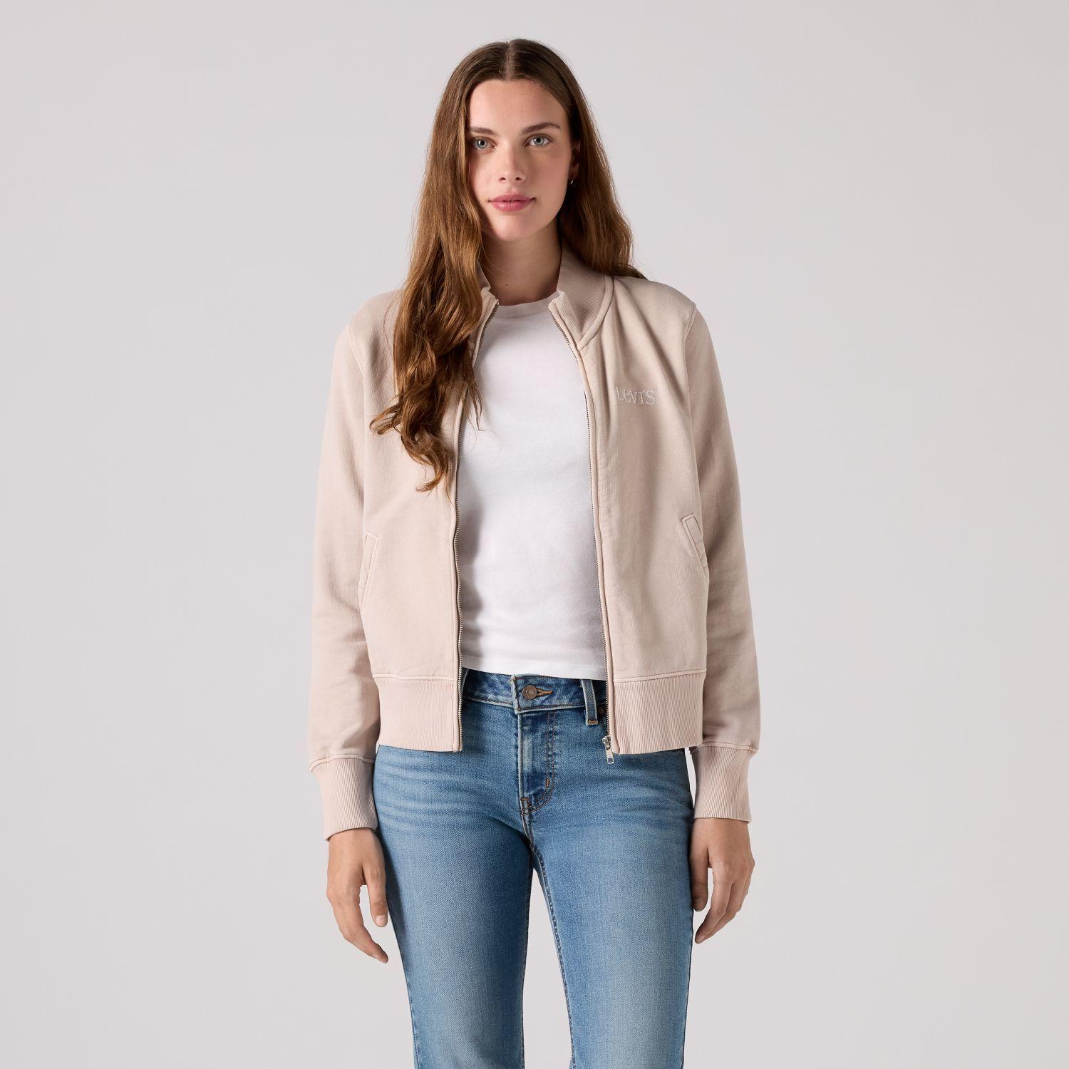 Polerón Mujer Slim Fit Full Zip Gris Levis 008A4-0012-0