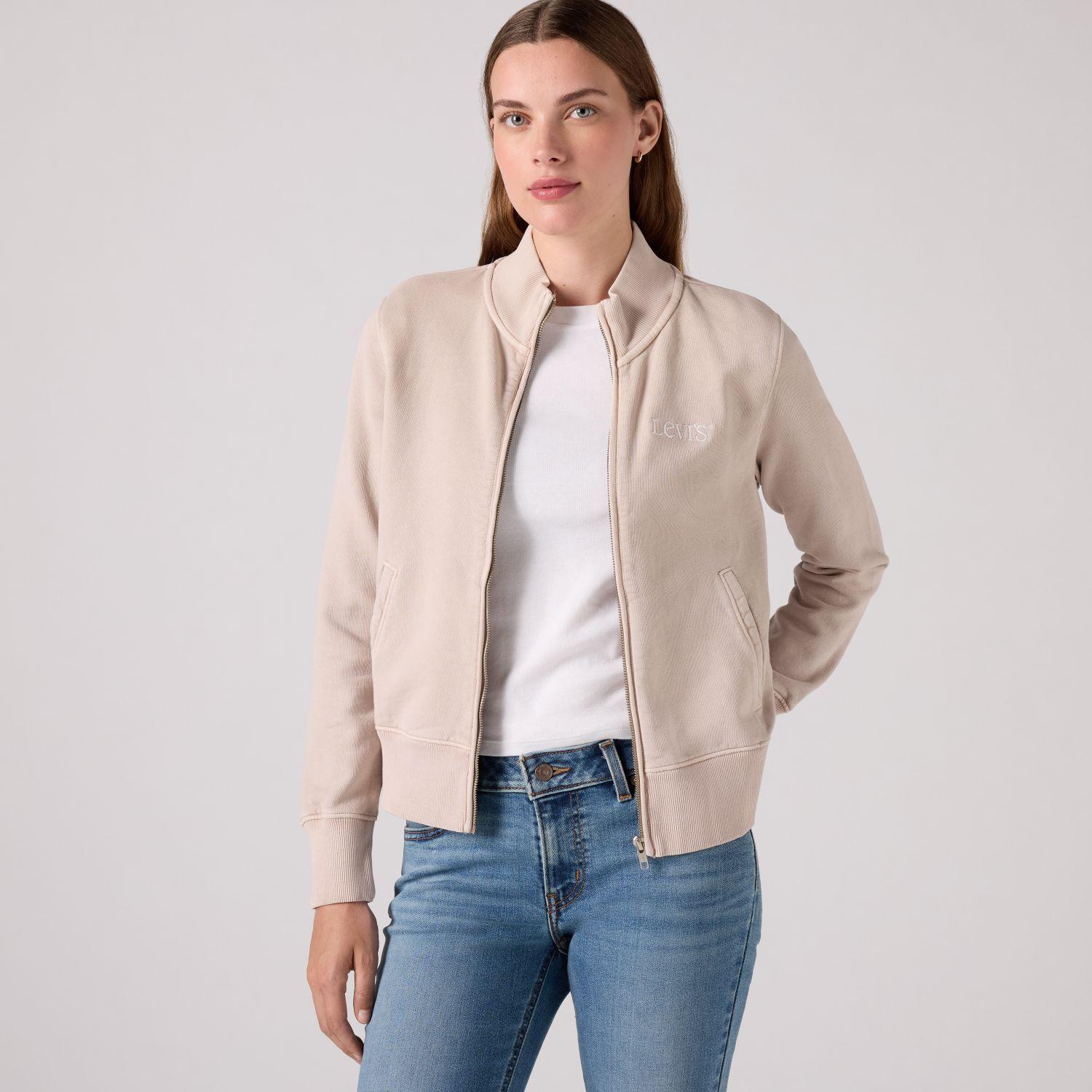 Polerón Mujer Slim Fit Full Zip Gris Levis 008A4-0012-2