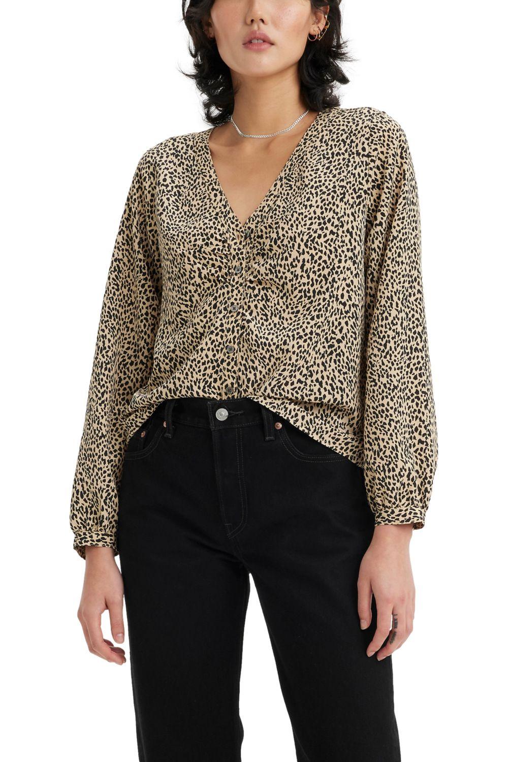 Camisa Mujer Zenda Blouse Café Levis A7626-0002-0