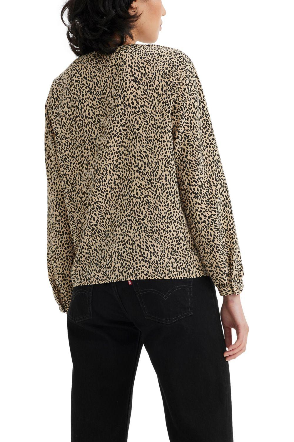 Camisa Mujer Zenda Blouse Café Levis A7626-0002-2