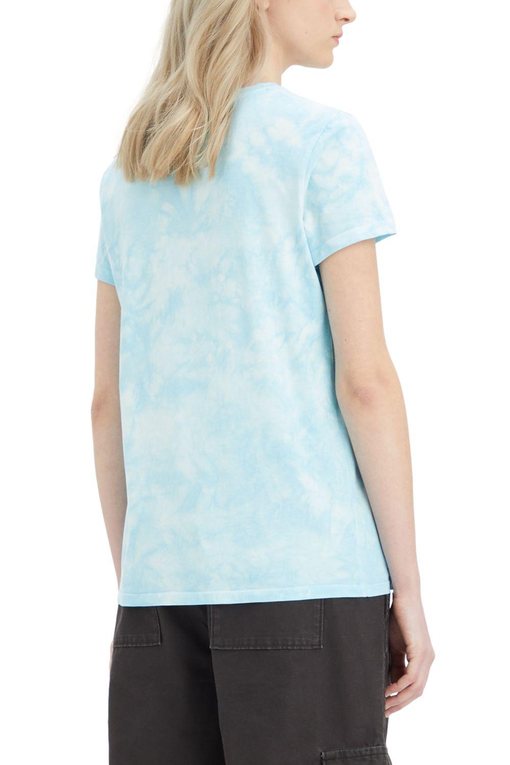 Polera Mujer Manga corta Perfect Logo Celeste Levis 17369-2210-2