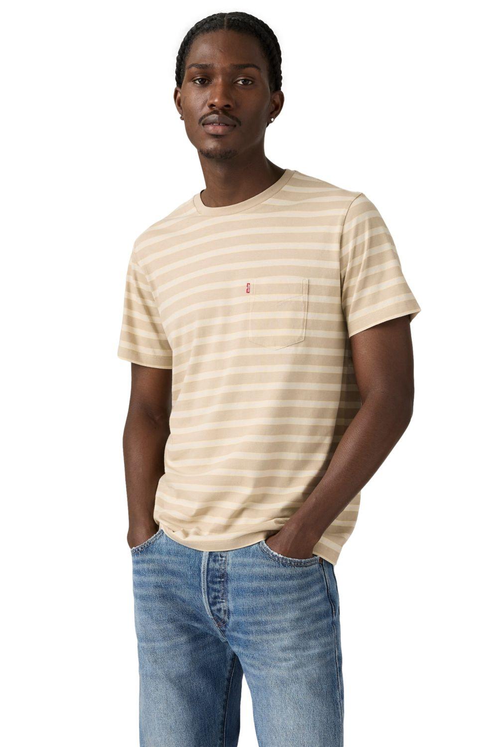 Polera Hombre Classic Pocket Tee Café Levis 19342-0439-2