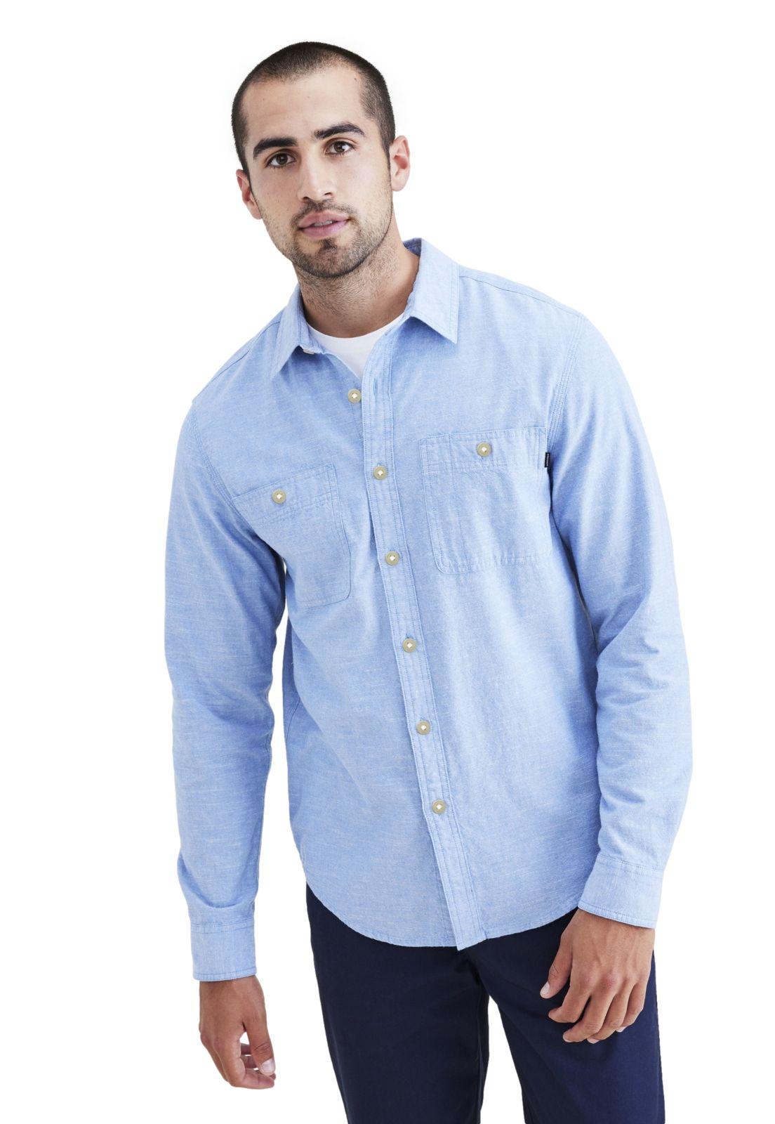 Camisa Hombre Work Regular Fit Celeste-0
