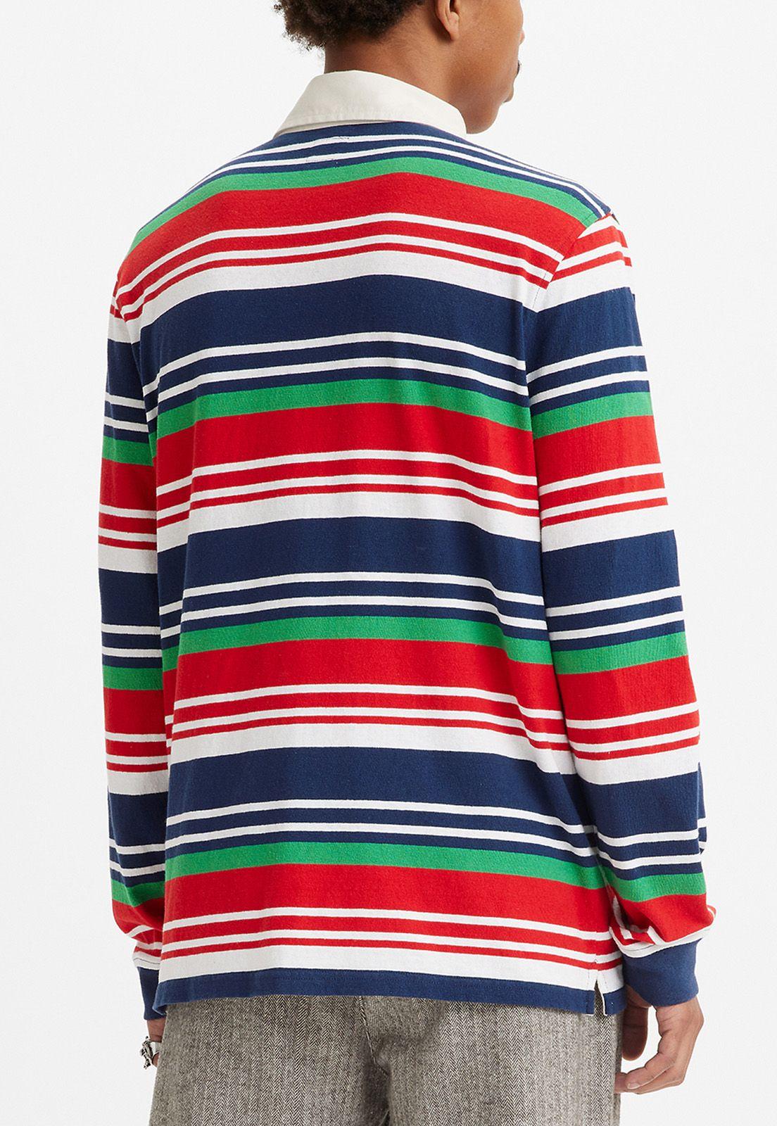 Polera Hombre Manga Larga con Cuello Multicolor Levis A3120-0004-1