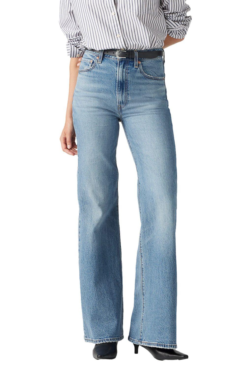 Jeans Mujer Ribcage Bells Celeste Levis A7503-0020-0