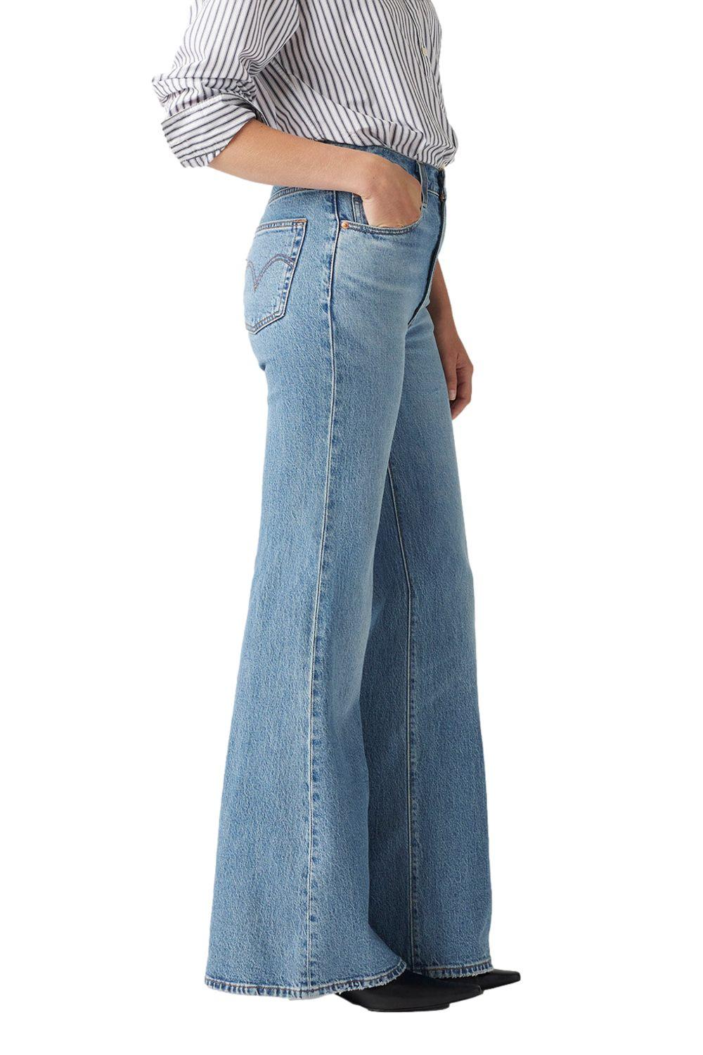Jeans Mujer Ribcage Bells Celeste Levis A7503-0020-1