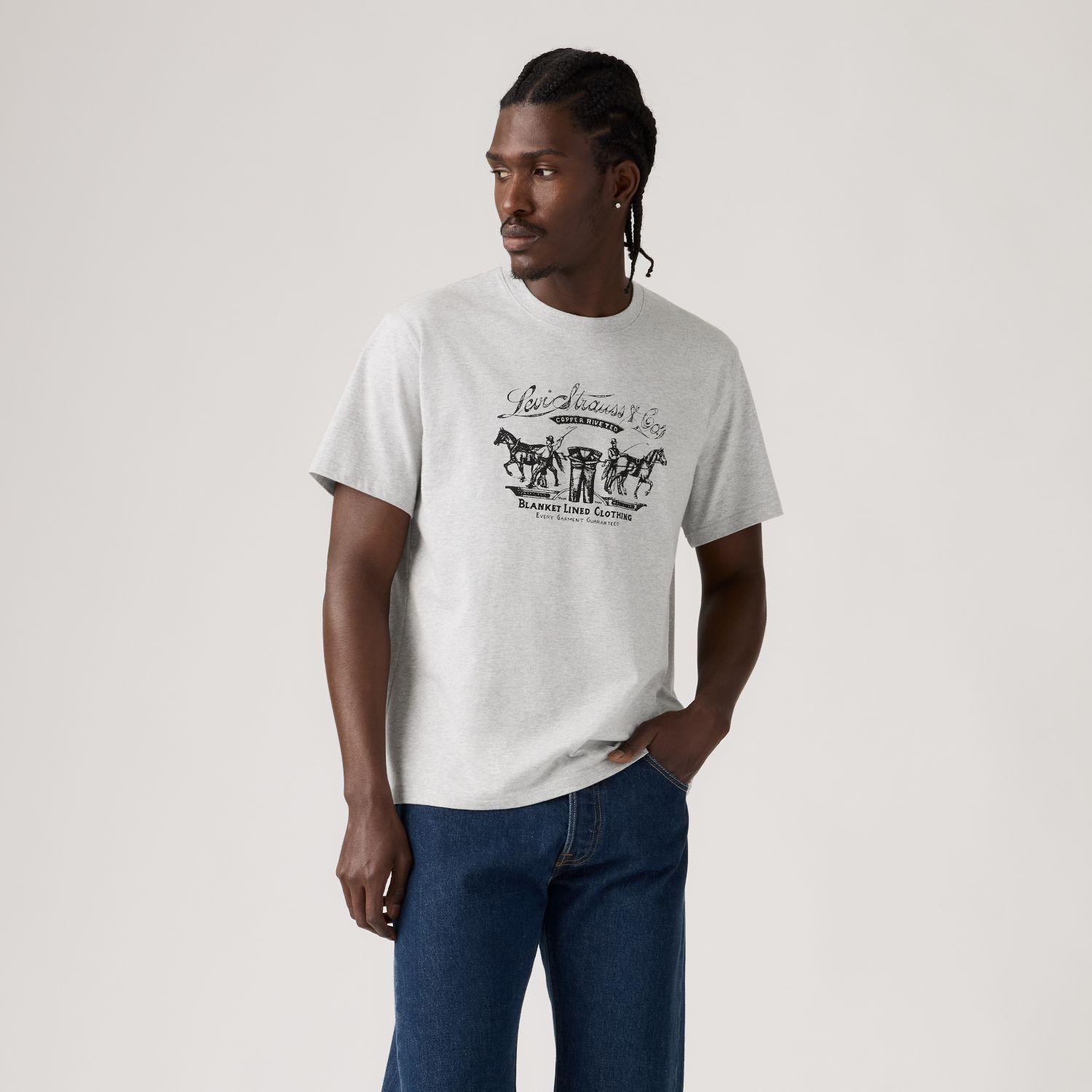 Polera Hombre Ss Relaxed Fit Tee Gris Levis 16143-2686-0