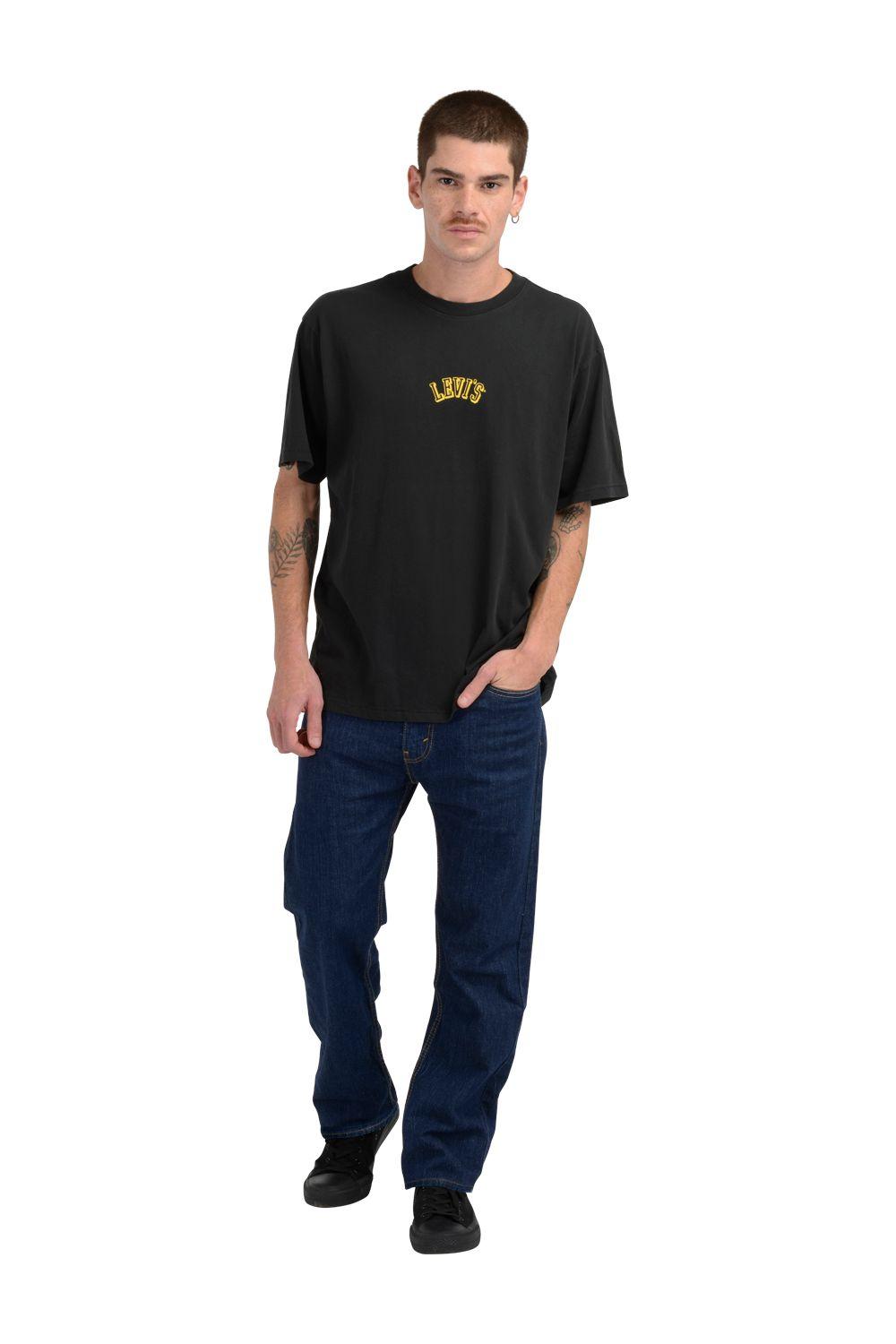 Polera Hombre Cuello Redondo Lisa Azul a Levis 87373-0058-2