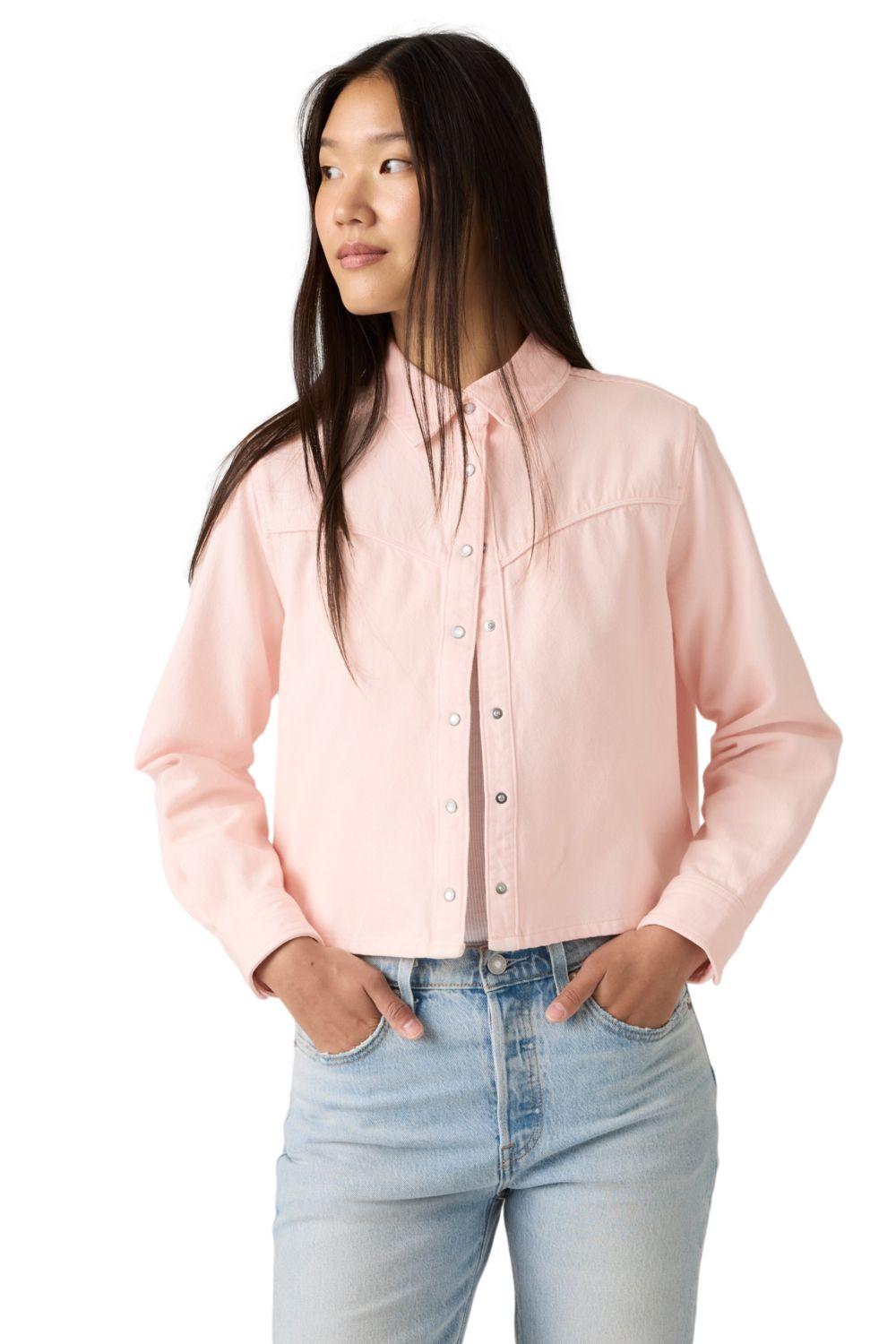 Blusa Mujer Logan Tencel Shacket Rosado Levis 005DW-0005-2