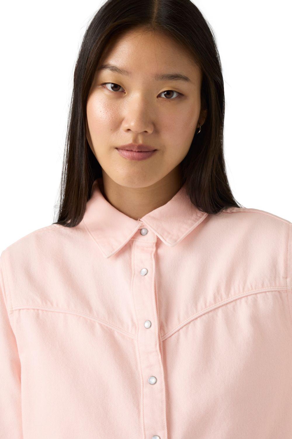 Blusa Mujer Logan Tencel Shacket Rosado Levis 005DW-0005-3
