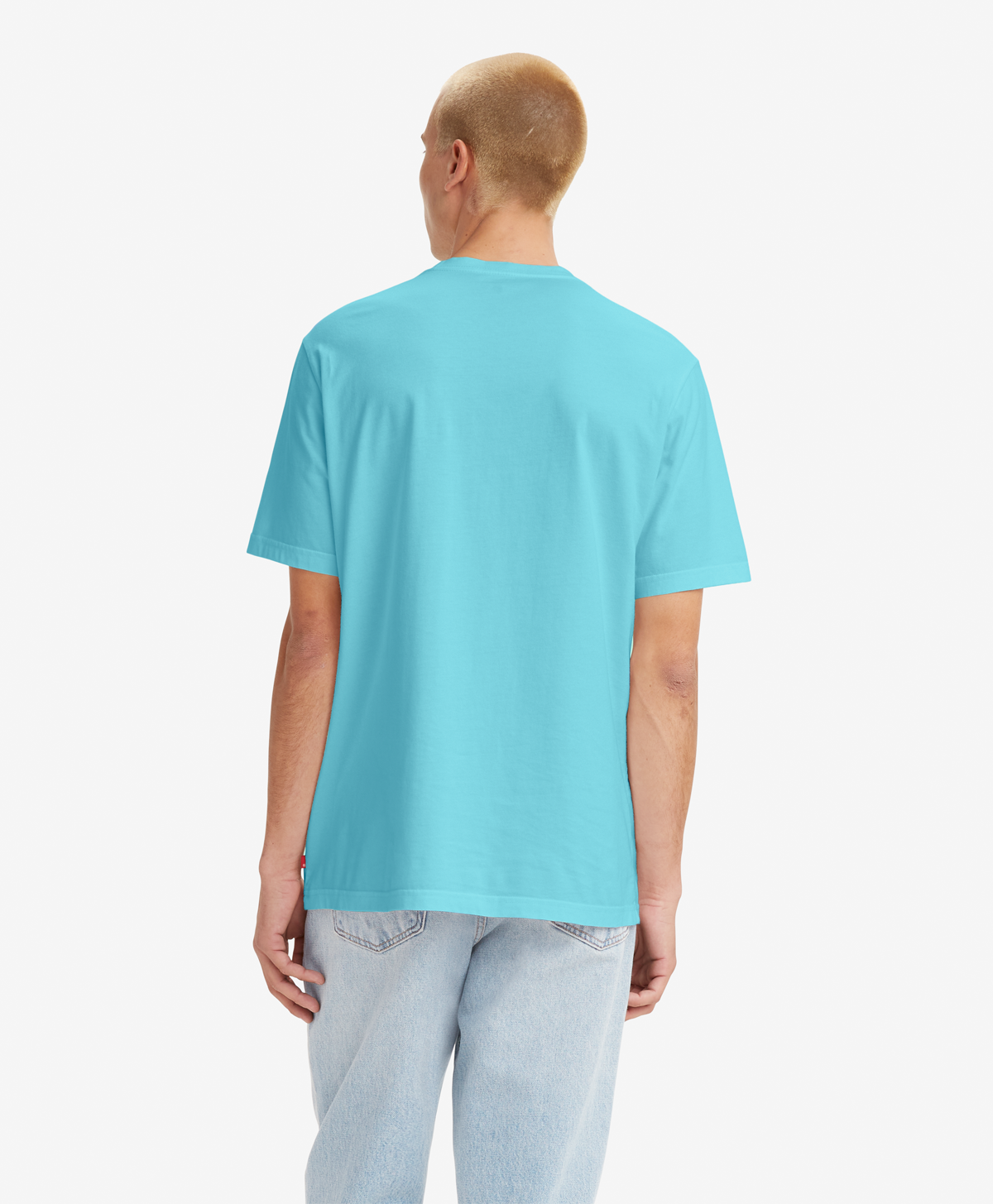 Polera Hombre Manga corta Gráfica Celeste Levis 16143-1199-1