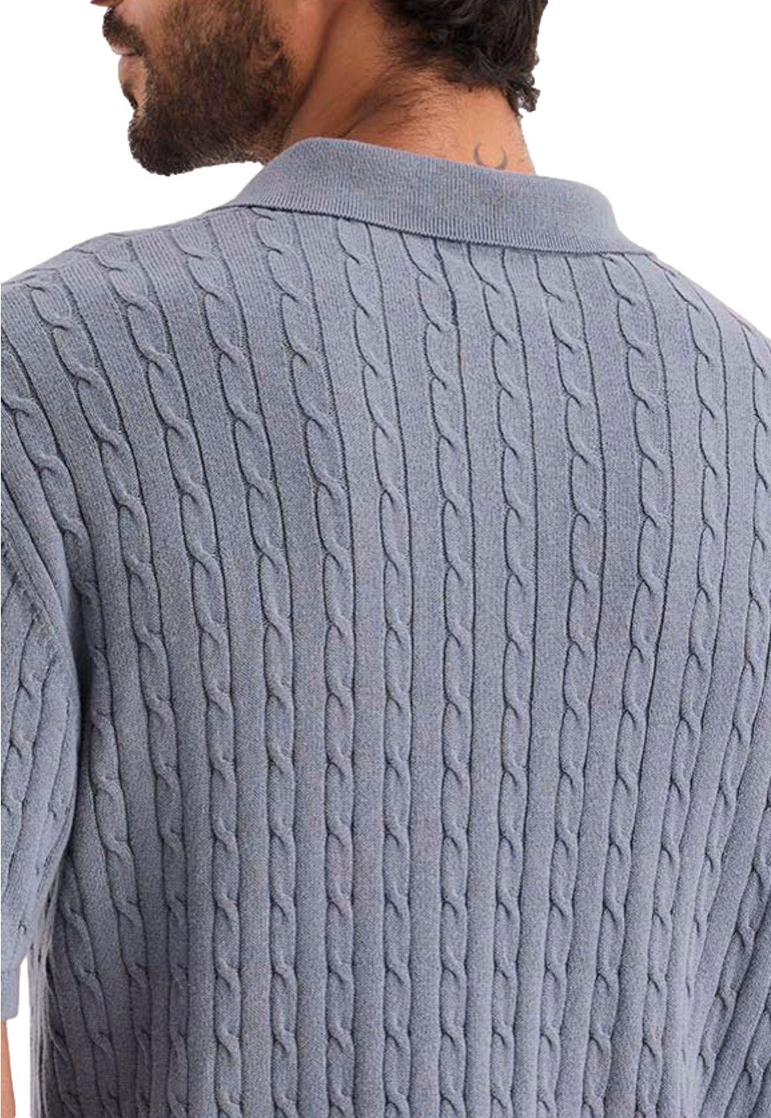 Sweater Hombre Polo Regular Fit Azul A0768-0015-3