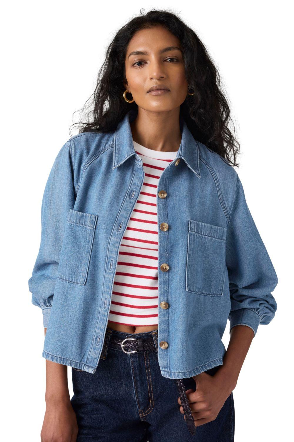 Blusa Mujer Tini Utility Shirt Azul Levis 005EV-0007-2