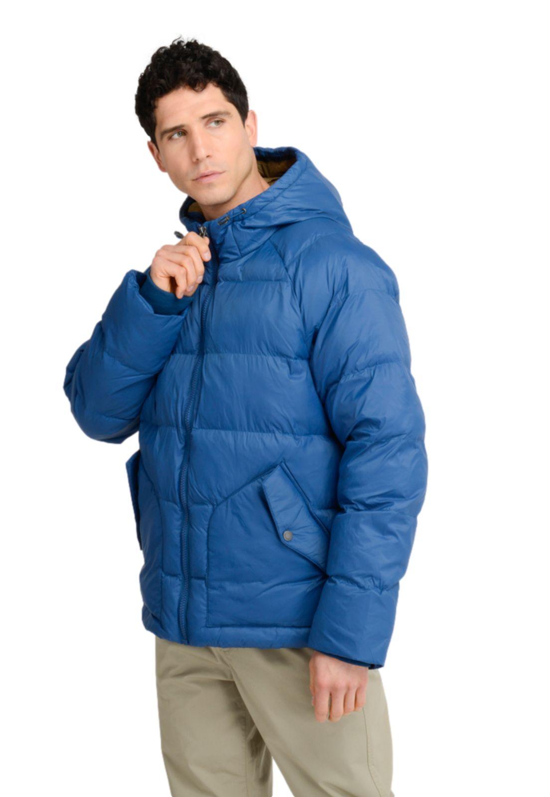 Chaqueta Hombre Nylon Packable Regular Fit Azul-0