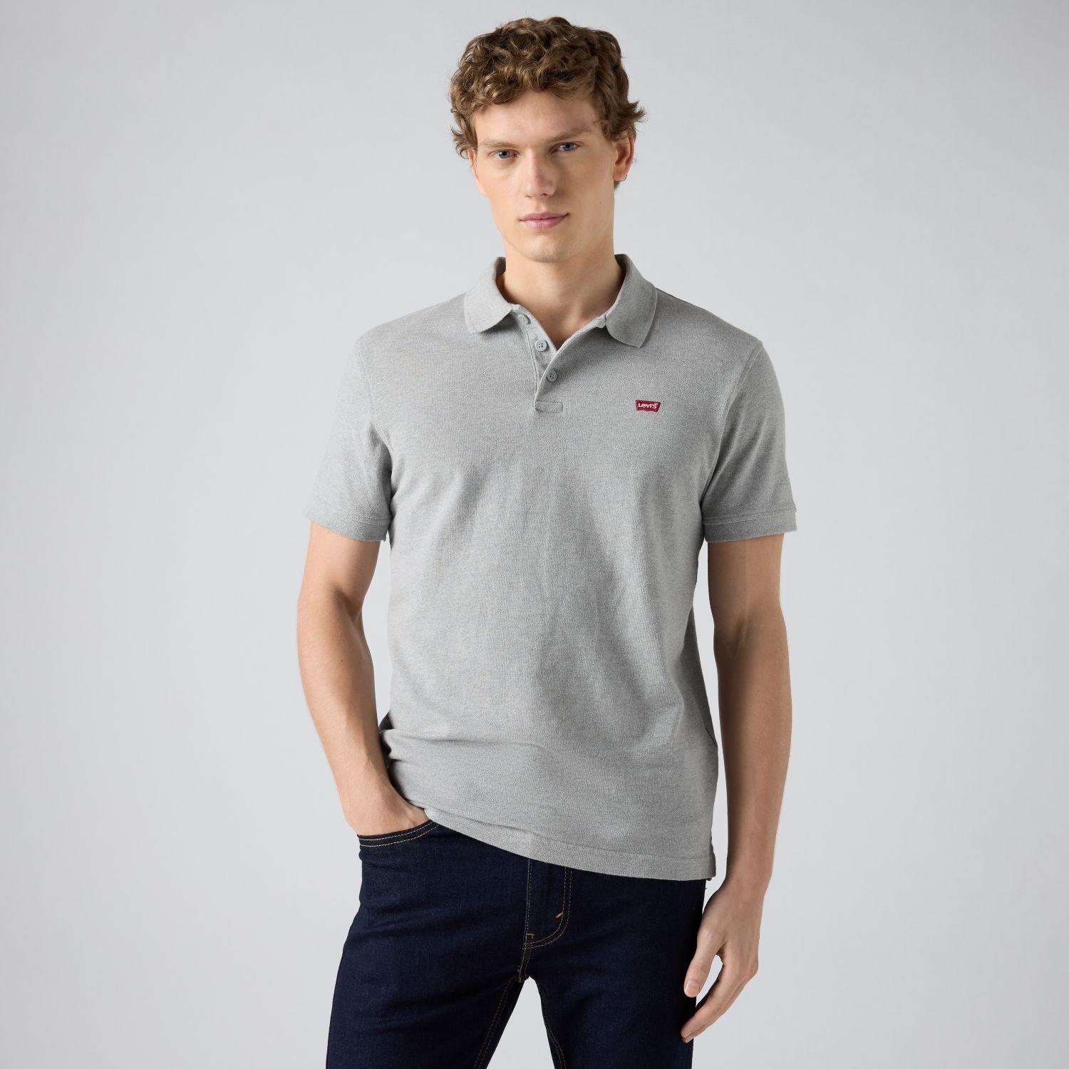 Polera Hombre Regular Fit Lisa Logo Gris Levis 35883-0004-2