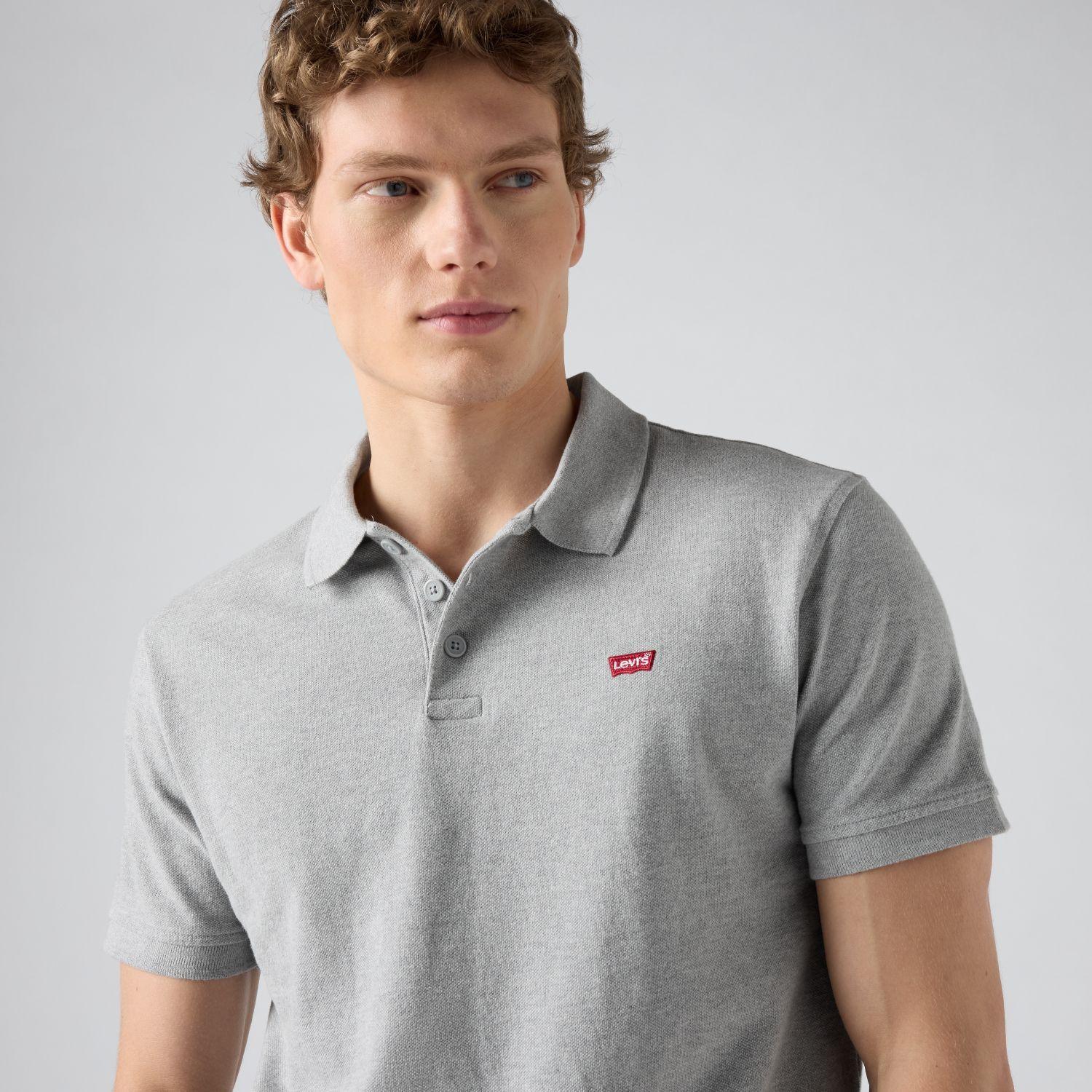 Polera Hombre Regular Fit Lisa Logo Gris Levis 35883-0004-3