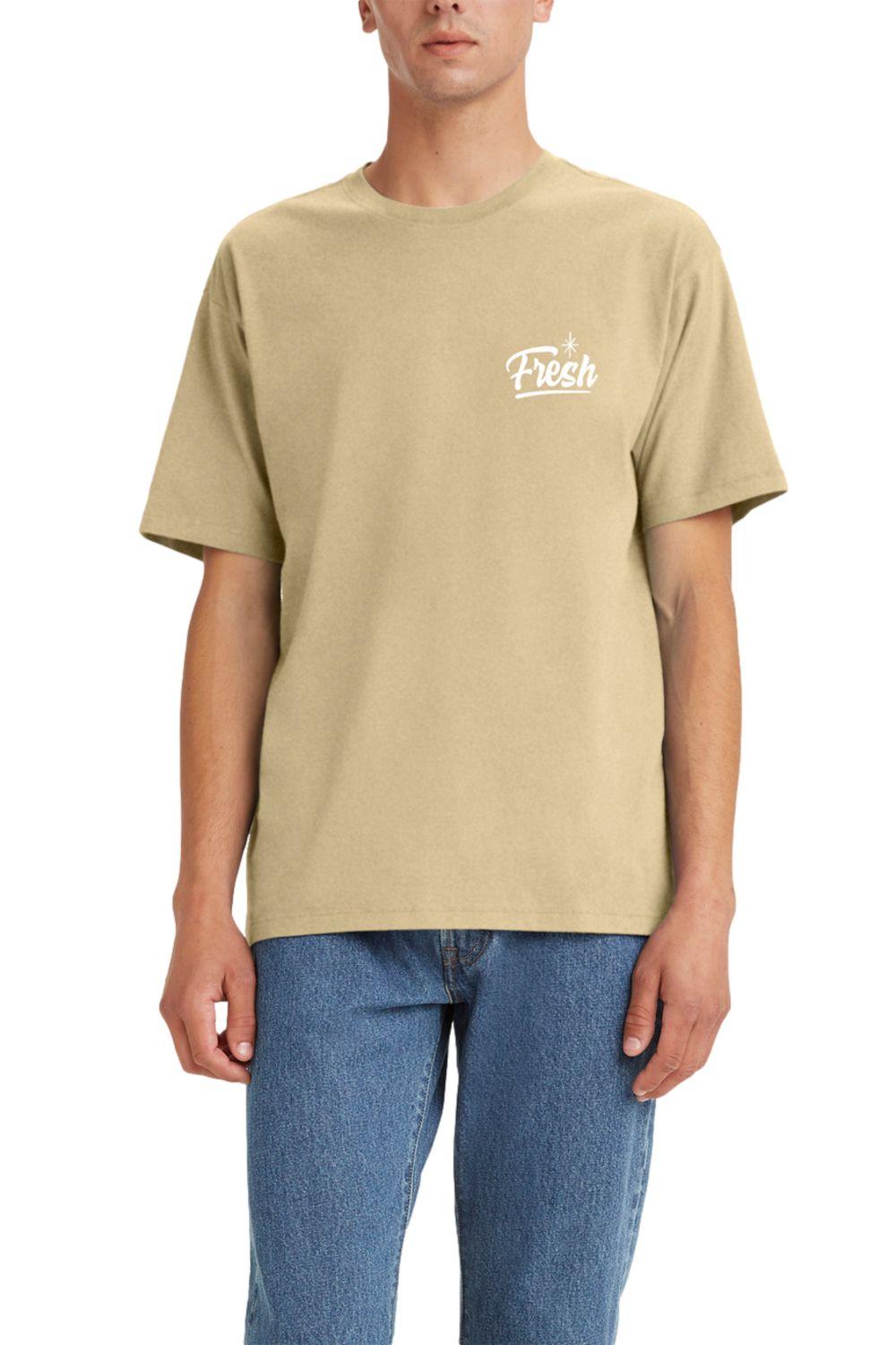 Polera Hombre Cuello Redondo Lisa Beige Levis 87373-0045-0