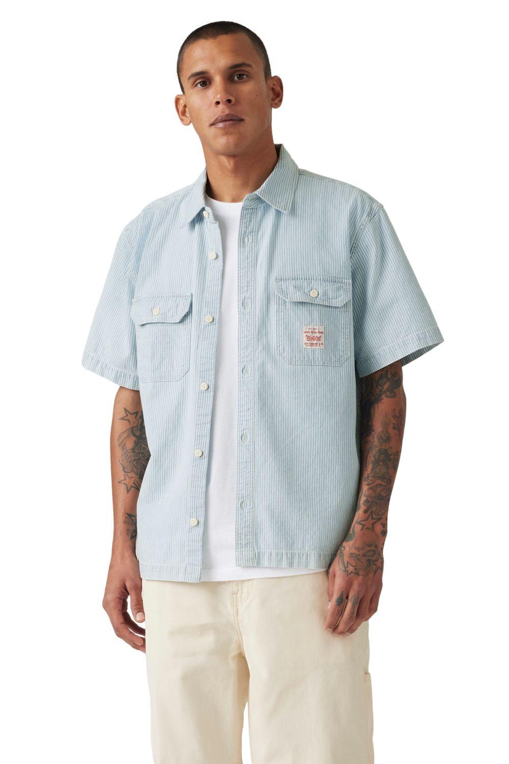 Camisa Hombre Dalton Worker Celeste Levis 001TA-0000-0