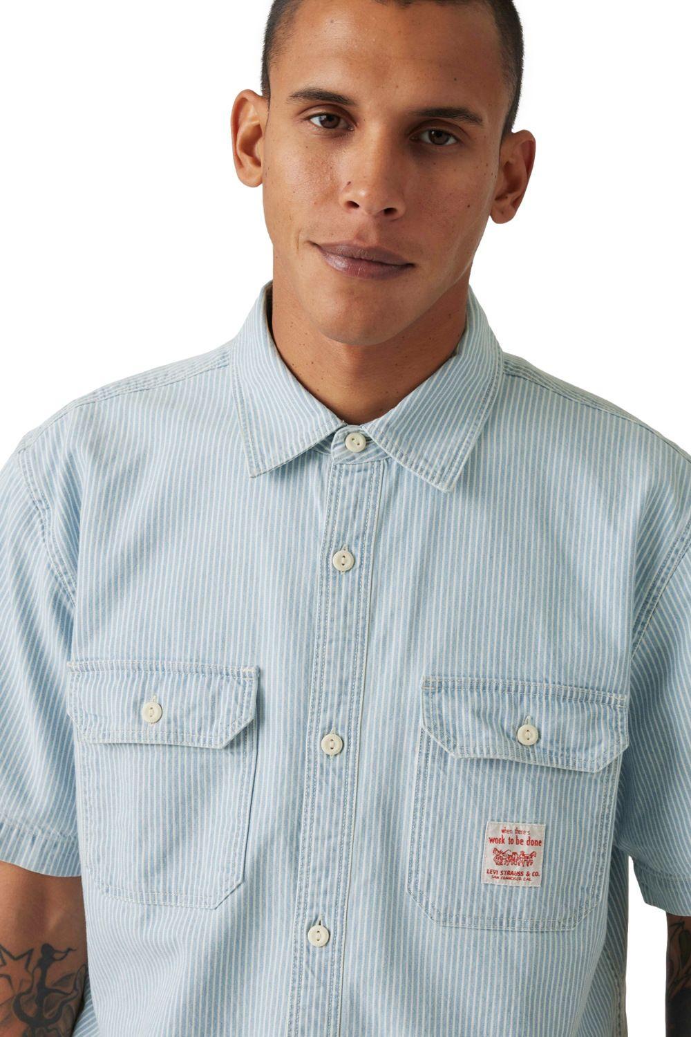 Camisa Hombre Dalton Worker Celeste Levis 001TA-0000-3