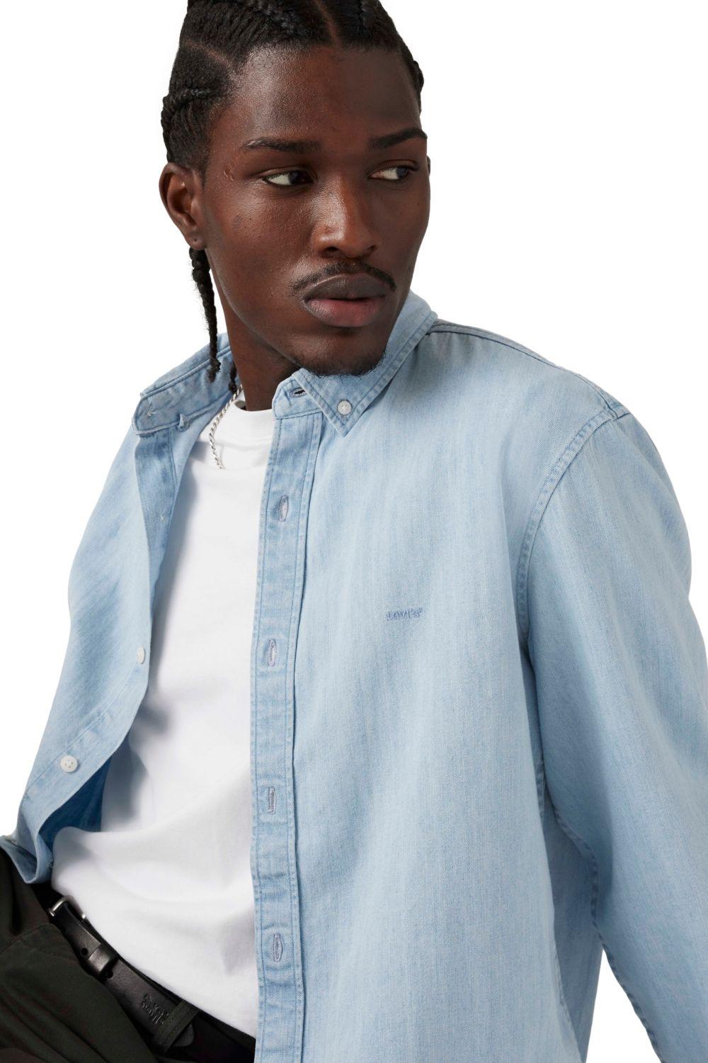 Camisa Hombre Authentic Button Down Celeste Levis A7210-0018-2