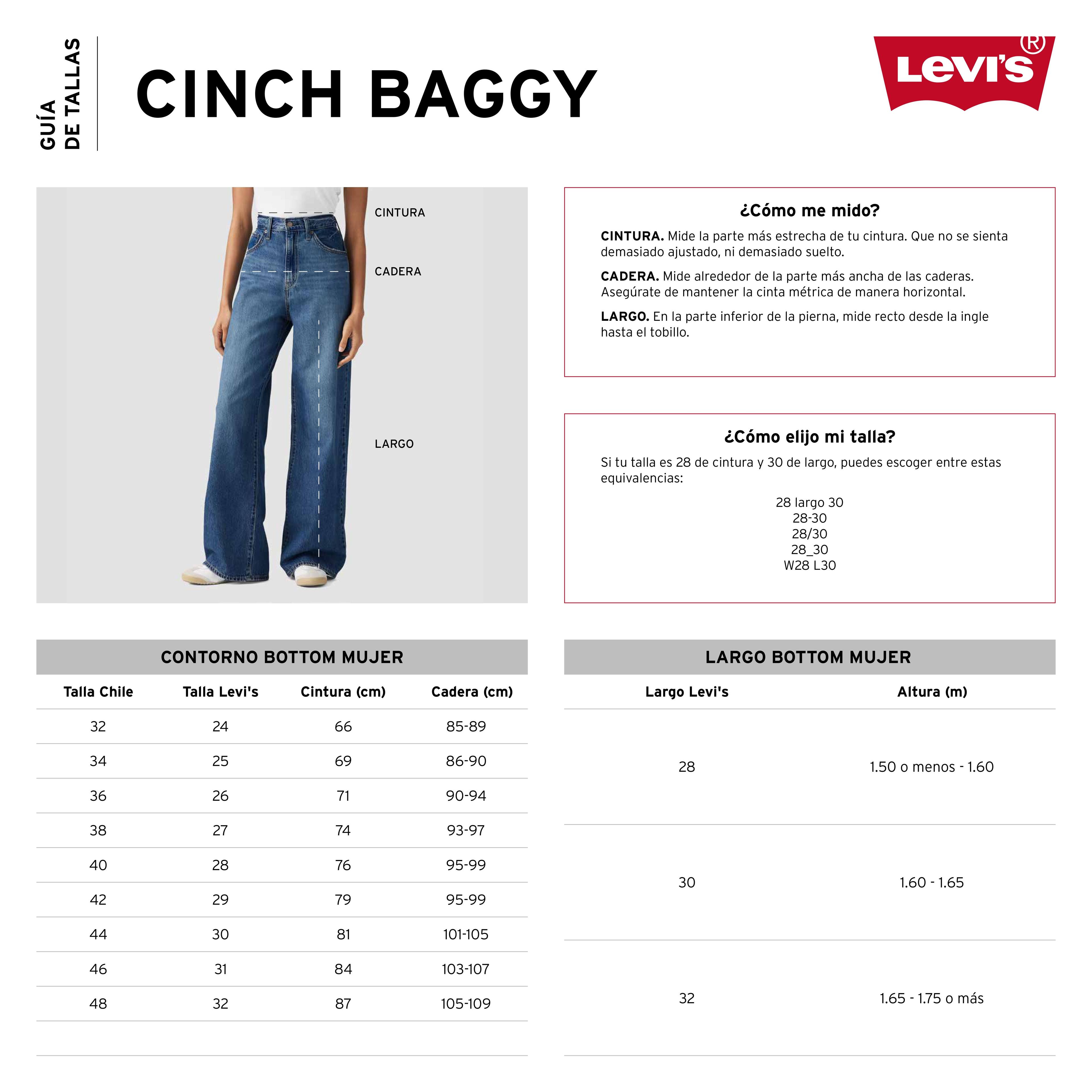 Jeans Mujer Cinch Baggy Azul Levis 001UP-0044-5