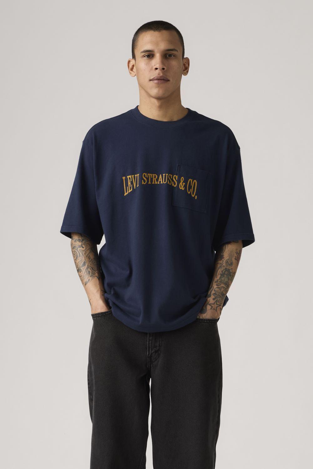 Polera Hombre Half Sleeve Azul Levis 001MH-0005-0