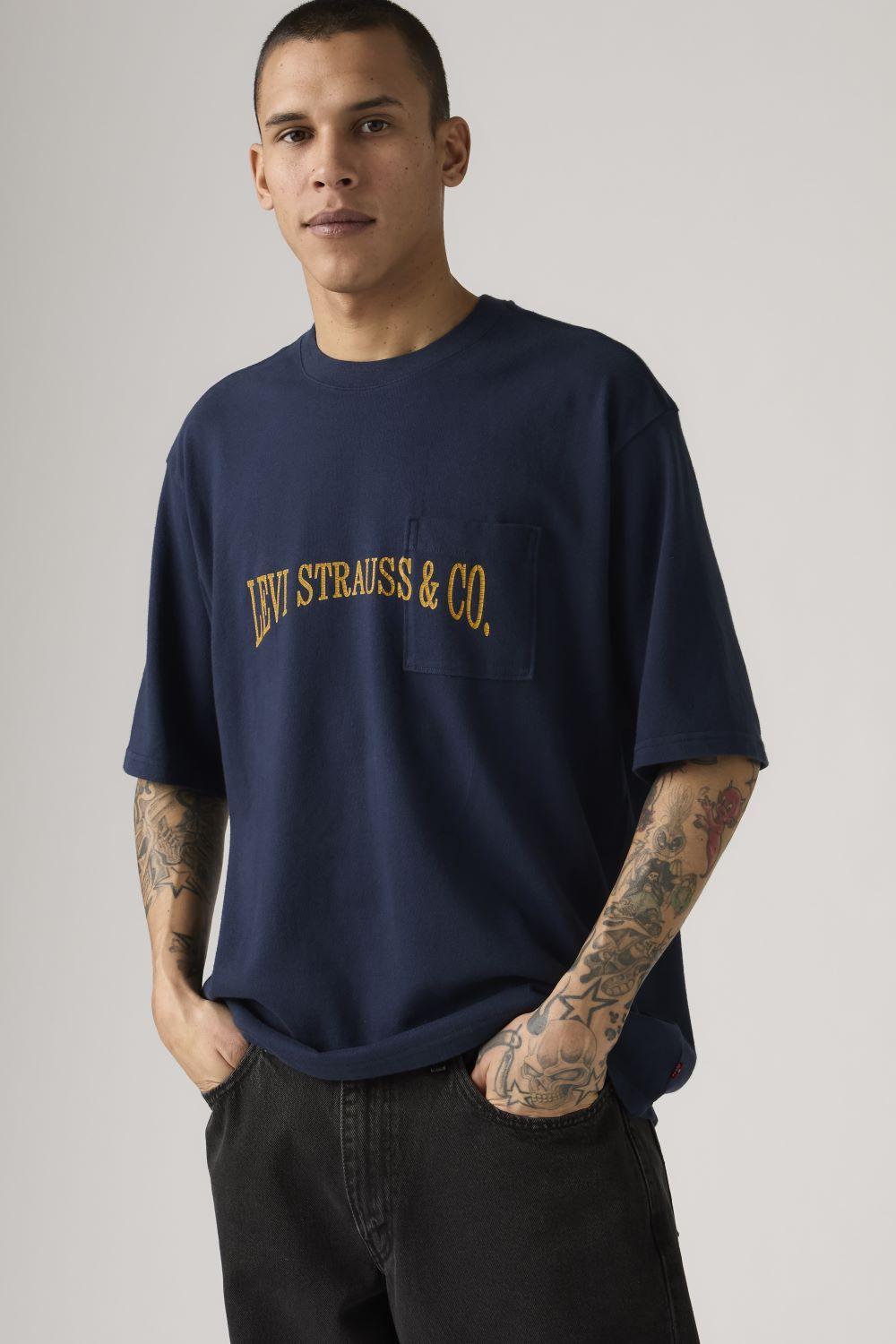Polera Hombre Half Sleeve Azul Levis 001MH-0005-2